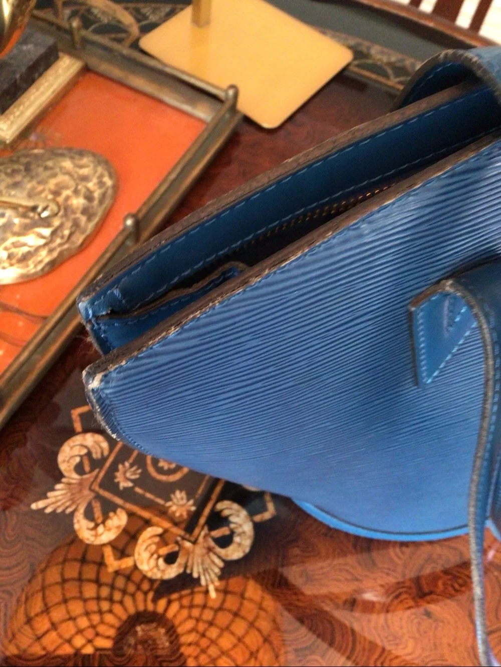 Louis Vuitton St Jacques Blue Tote Bag
